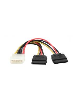 Adaptor Alimentare Gembird Molex (T) la 2x Sata (M) 15cm