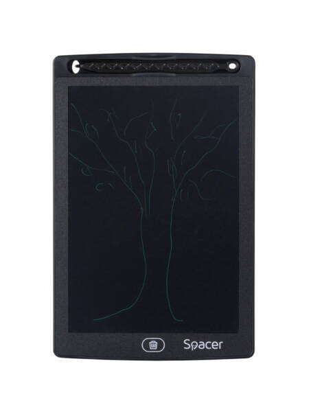 Tableta LED Spacer pentru scris, 8.5" display, black, baterie CR2020