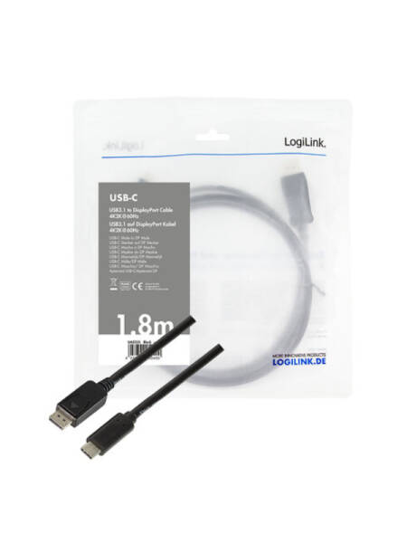 Logilink Cablu Type-C - DisplayPort 4k2k@60HZ