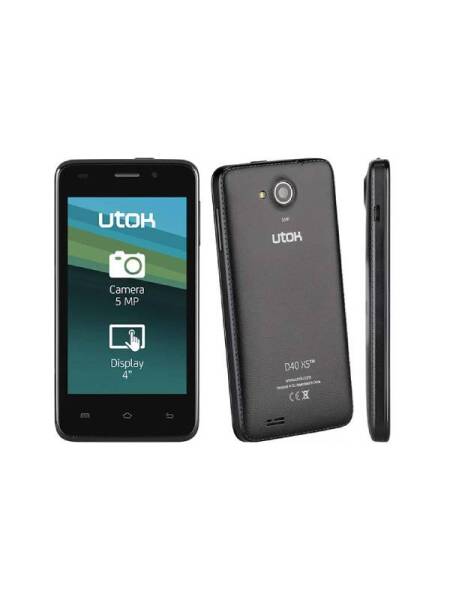 Utok D40XS Black, 4" WVGA, Dual Sim, 1GHz Dual Core, 4GB Rom, 512 RAM, Wi-fi, BT 4.0, Android 4.4 (DESIGILAT)
