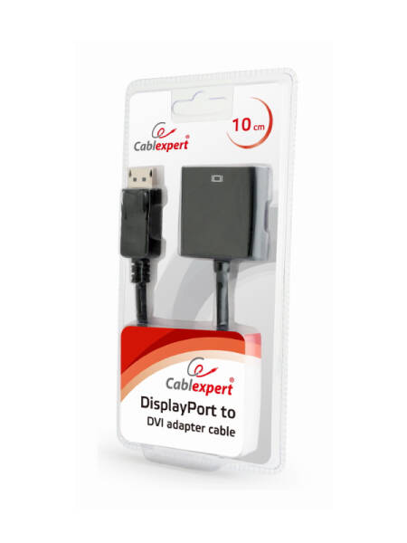 Adaptor Gembird  DisplayPort (T) la HDMI (T) (1920x1080) la 60Hz 10cm Negru