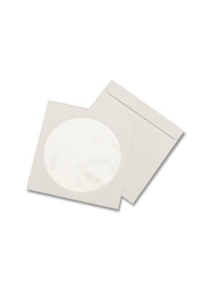 Plic CD ALB 90G negumat, cu vizor