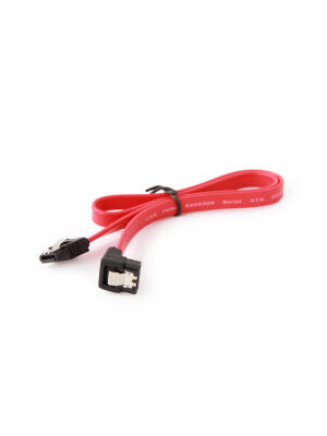 Cablu Gembird Sata3 (T) la Sata3 (T) unghi drept, metal clips 50cm