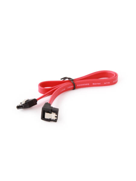 Cablu Gembird Sata3 (T) la Sata3 (T) unghi drept, metal clips 50cm