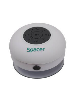 Boxe Portabile Spacer Bluetooth 3W 300mAh Albe