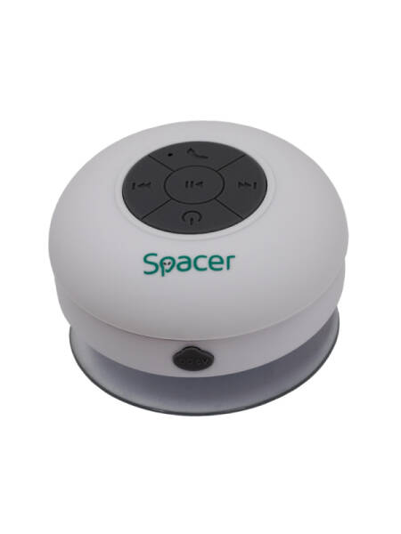 Boxe Portabile Spacer Bluetooth 3W 300mAh Albe