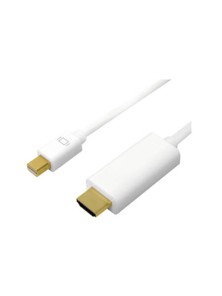 Cablu Video Logilink miniDisplayport (T) la HDMI (T) 4k la 30Hz 3m Alb
