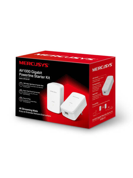 Kit Powerline Mercusys MP500 AV1000 1000MBPS 1x RJ45