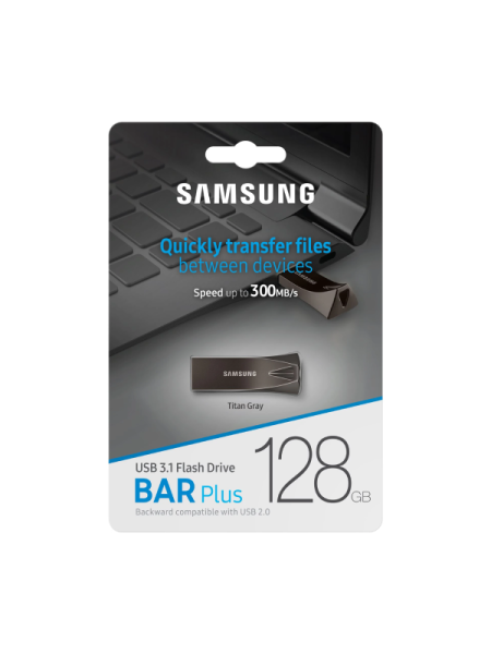 Stick Memorie Samsung BAR Plus USB 3.1 128GB Titan Gray