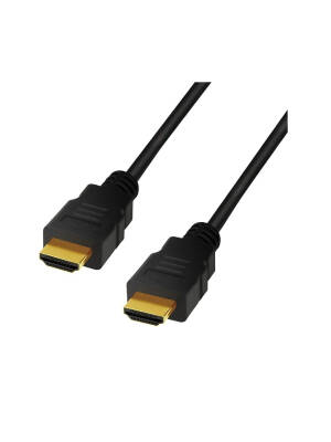 Cablu Video Logilink HDMI (T) la HDMI (T) 4k la 30Hz 0.5m Negru