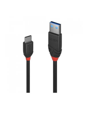 LINDY USB cable USB 3.2 1st Gen (USB 3.0 / USB 3.1 1st Gen) USB-C plug, USB-A plug 0.5 M Black