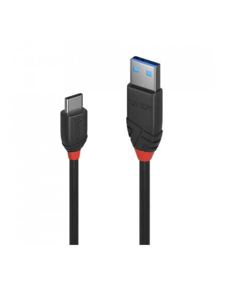 LINDY USB cable USB 3.2 1st Gen (USB 3.0 / USB 3.1 1st Gen) USB-C plug, USB-A plug 0.5 M Black