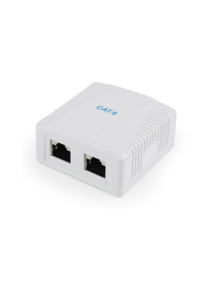 Priza Cat6 Ftp 2 port surface mount box