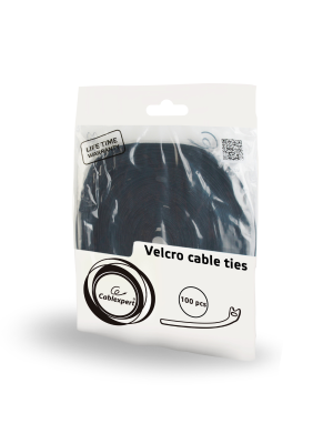 Velcro Cable Ties Gembird 100buc 210x12mm Negre