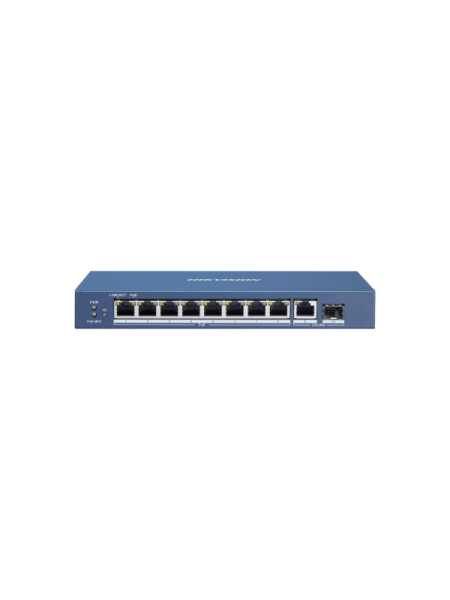 Switch PoE Hikvision 8x Gigabit RJ-45 1x SFP