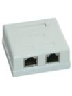 Priza FTP dubla aplicata cat.6 - EMTEX, EMT-FTP6-2P-PT