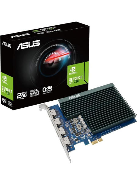 PLACA VIDEO Asus GT 730, 2GB, racire pasiva, 4 x port HDMI, single slot