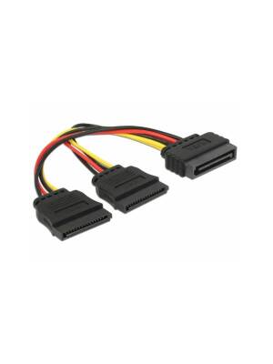 Cablu Qoltec splitter SATA tata la 2x SATA mama 50cm
