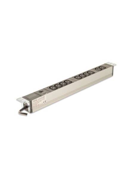 Prelungitor rackabil DIGITUS Professional DN-95404 1U Pdu , 10 outlets, 2m supply IEC C14 plug