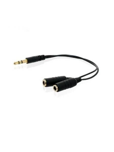 Adaptor 4World 1x minijack 3.5mm la 2x minijack 3.5mm