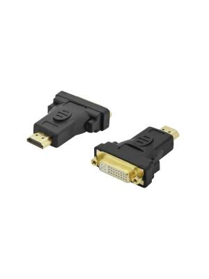 Adaptor 4World HDMI Tata - DVI-I Mama 24+5 Negru