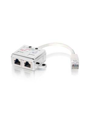 Splitter Equip Power rj45 la 2x rj45 jack ecranat 15cm cablu