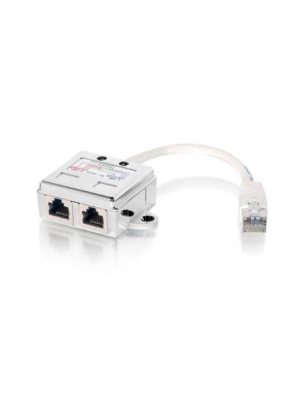 Splitter Equip Power rj45 la 2x rj45 jack ecranat 15cm cablu