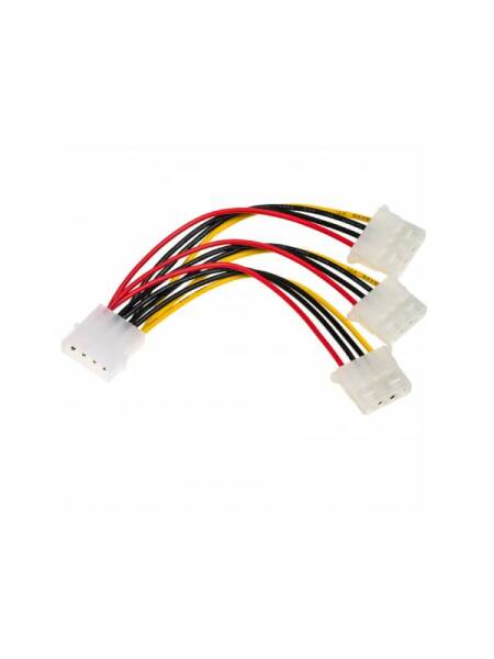 Adaptor Akyga Molex la 3x Molex 15cm