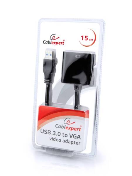 Adaptor Gembird Type-C la VGA Negru
