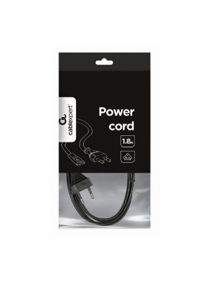 Cablu Alimentare Gembird Schuko (T) la IEC C7 (T) 10A 1.8m Negru (Casetofon)