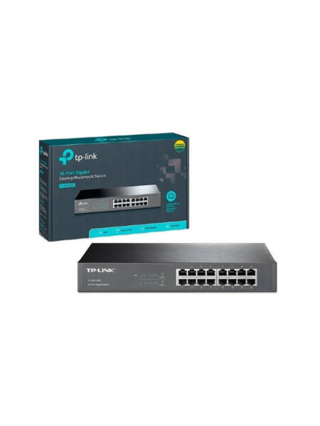 Switch Tp-link TL-SG1016D 16 porturi  10/100/1000 gigabit carcasa metalica